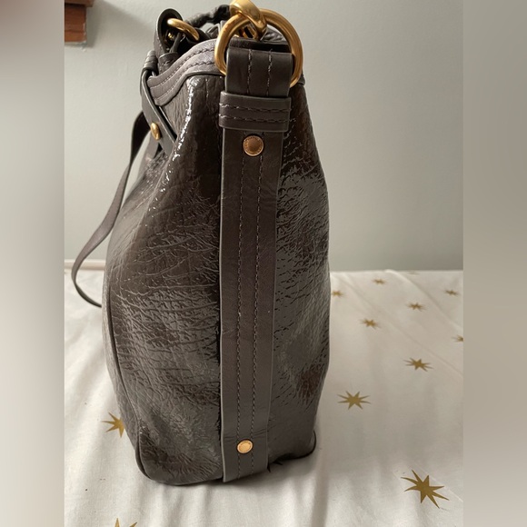 Marc By Marc Jacobs Patent Leather Satchel Crossbody Handbag Purse - Picture 6 of 13